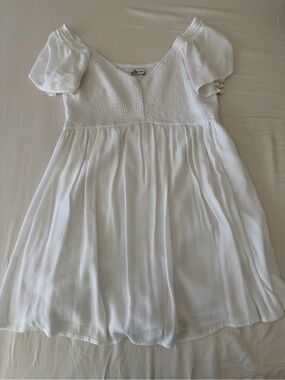 Hollister White Smocked Mini Dress Romper